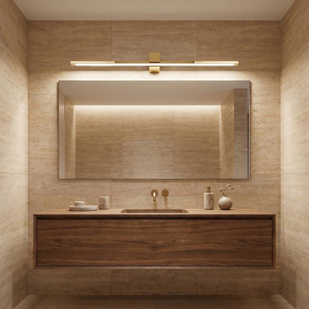 Kinkiet łazienkowy LED SWE045-1W 80 cm Złoty