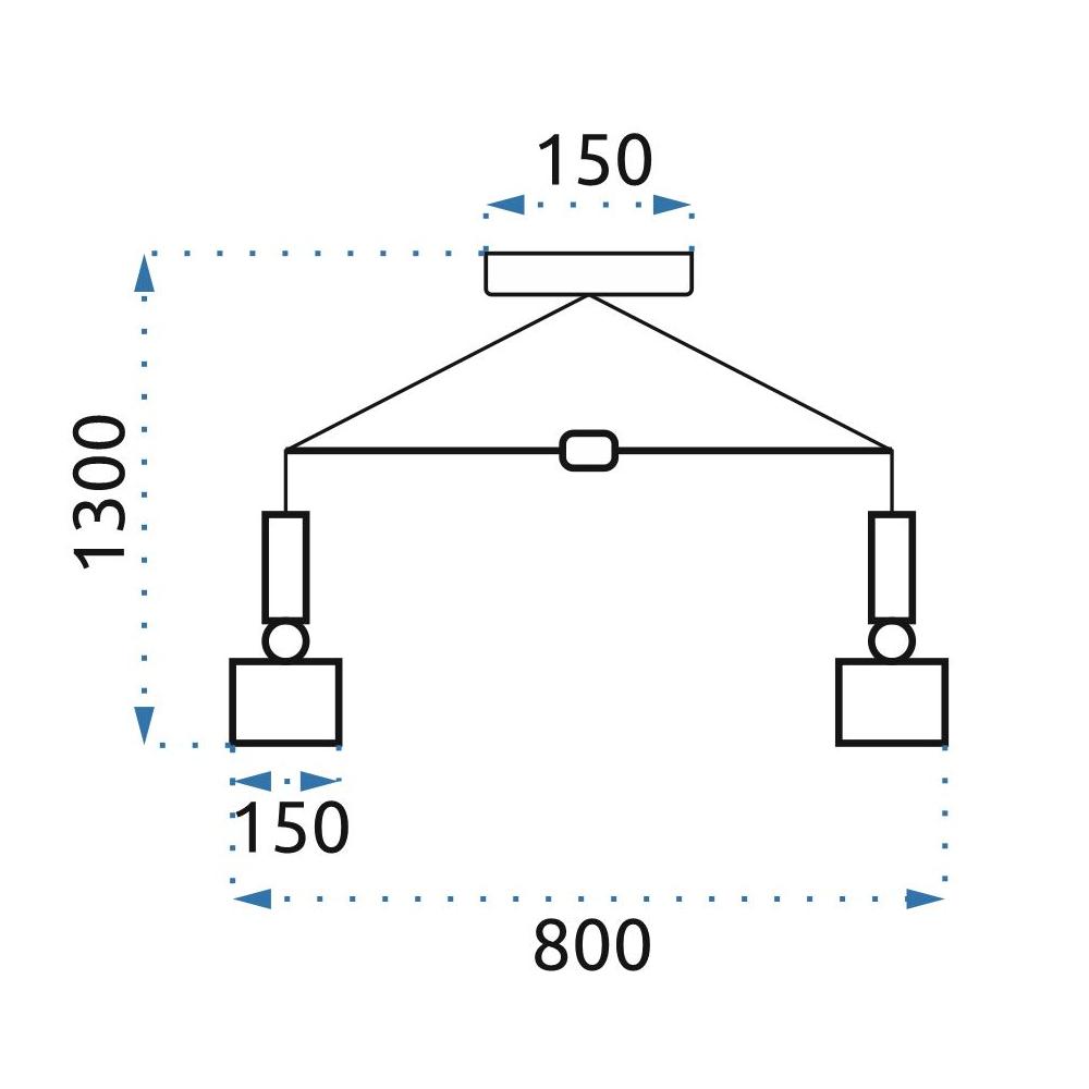 Metall Deckenlampe APP661