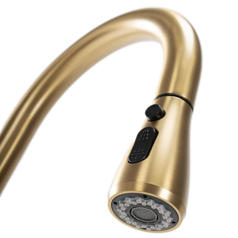 Смеситель кухонный Rea Mild brush gold