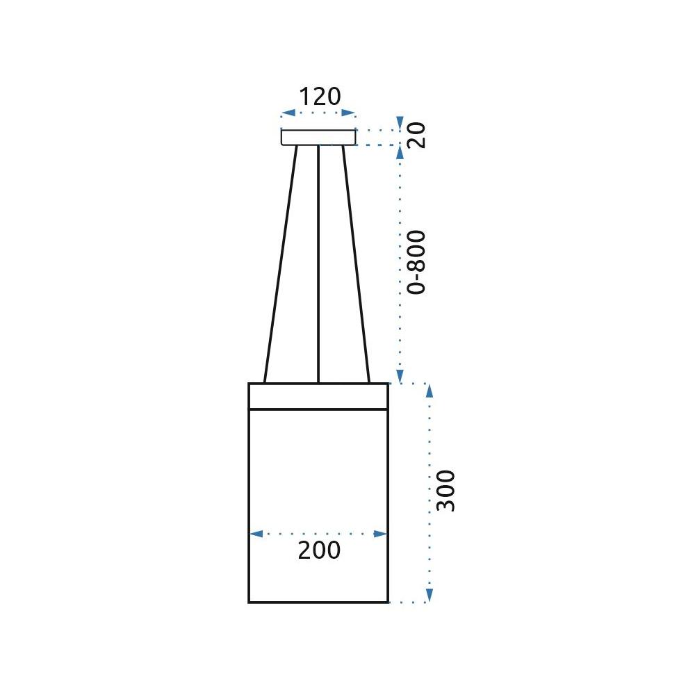 Lampe LED APP889-CP CHAIN