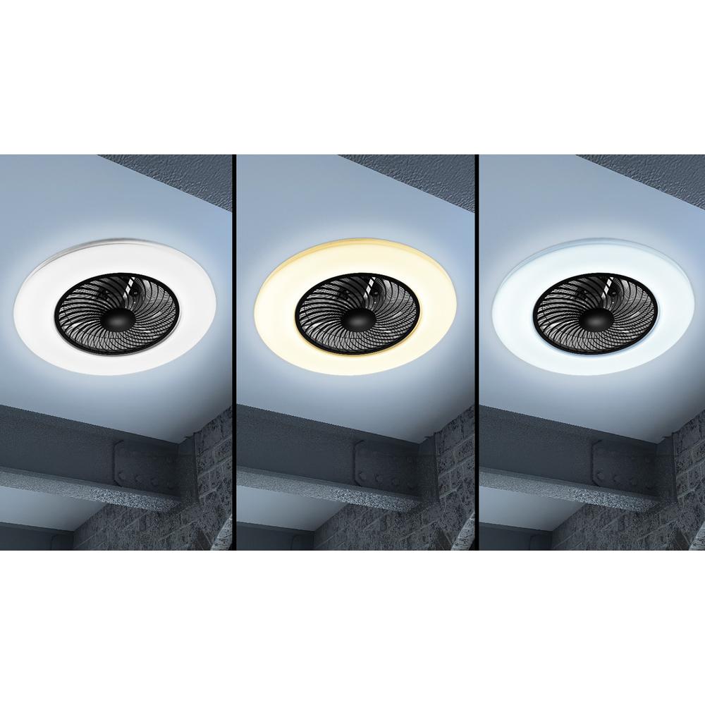 Lampe mit Ventilator APP1552-C BLACK