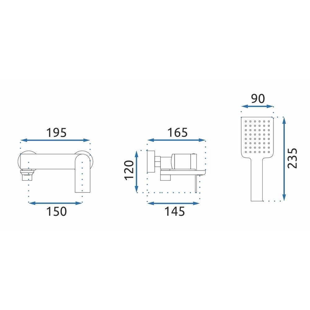 Bateria Wannowa REA STORM Chrome