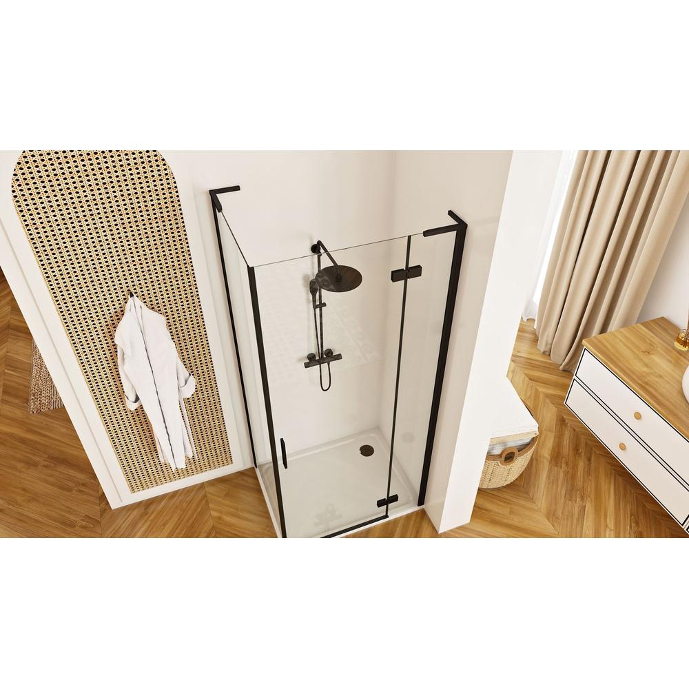 Cabina doccia REA Hugo Black 80x90