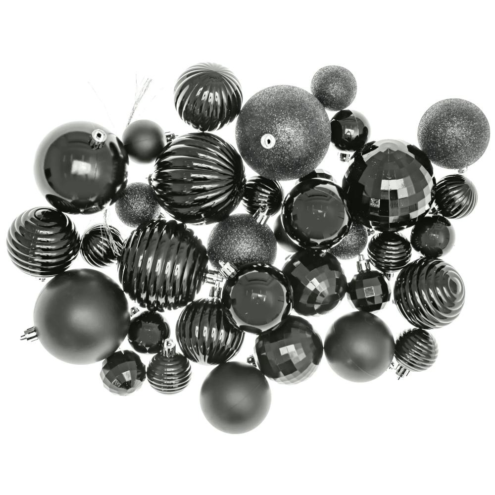 BOMBKI CHOINKOWE SREBRNE 36SZT 311433C