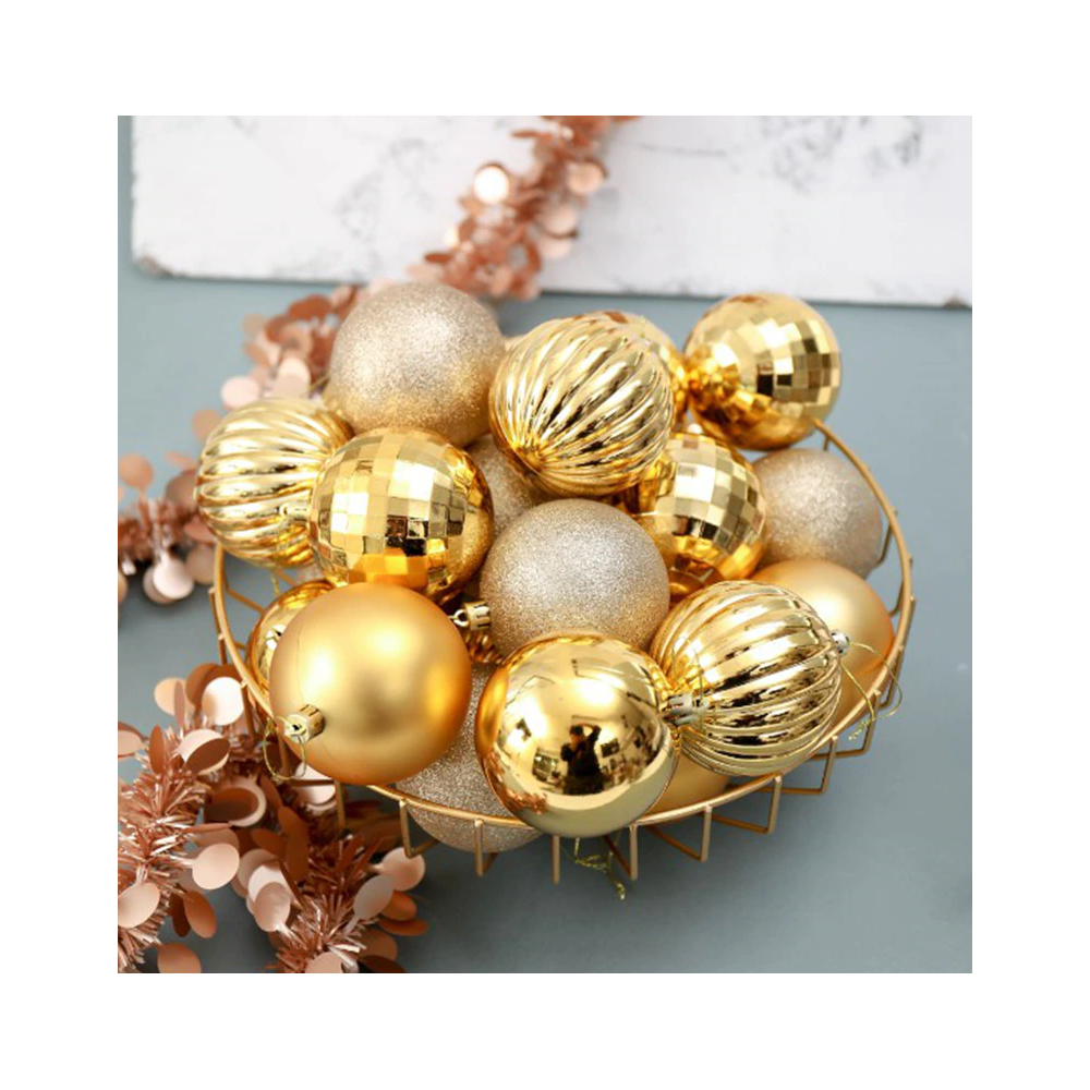 BOMBKI CHOINKOWE RÓŻOWE 34 SZT SYSD1688-026