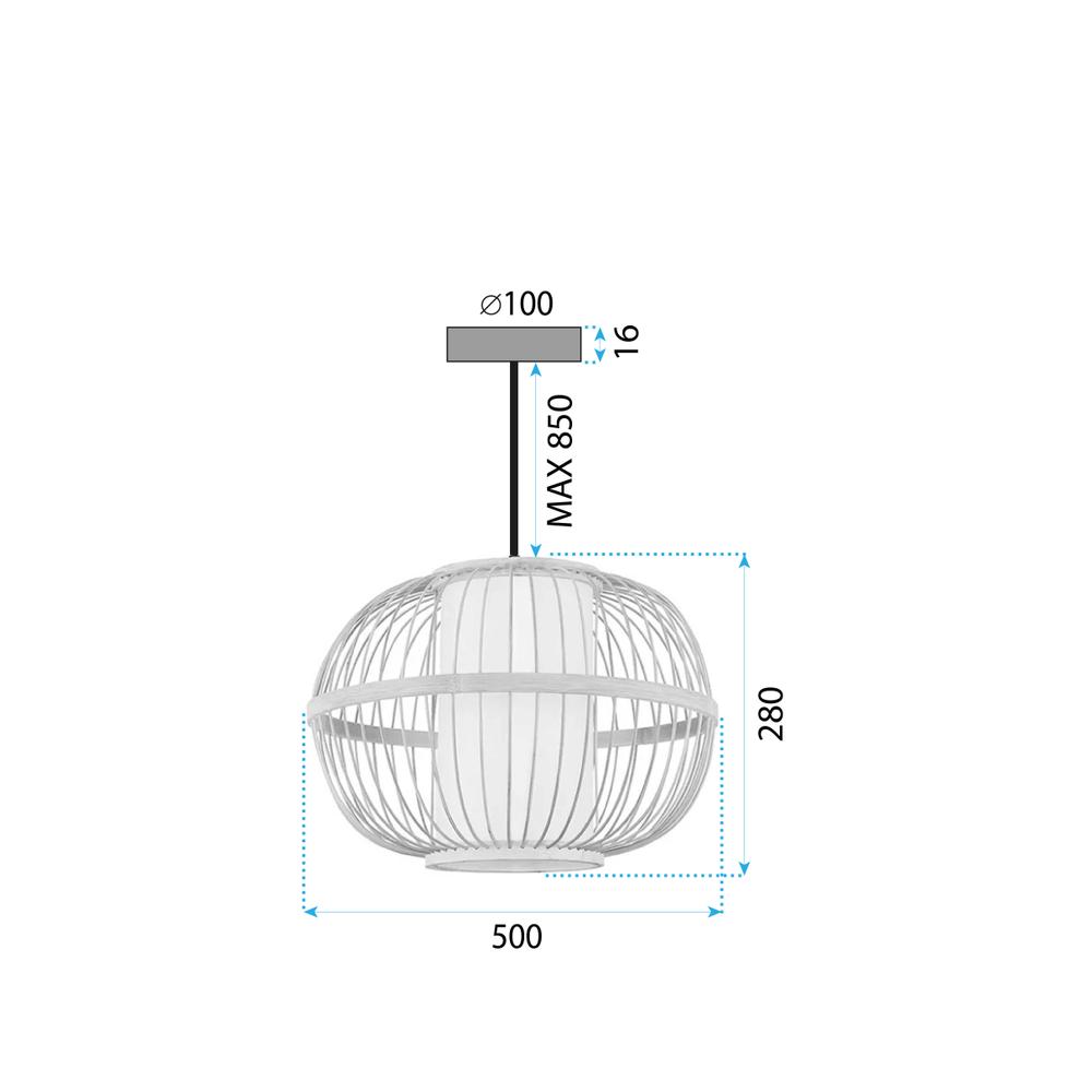 Deckenlampe BOHO APP1632-1CP 50cm