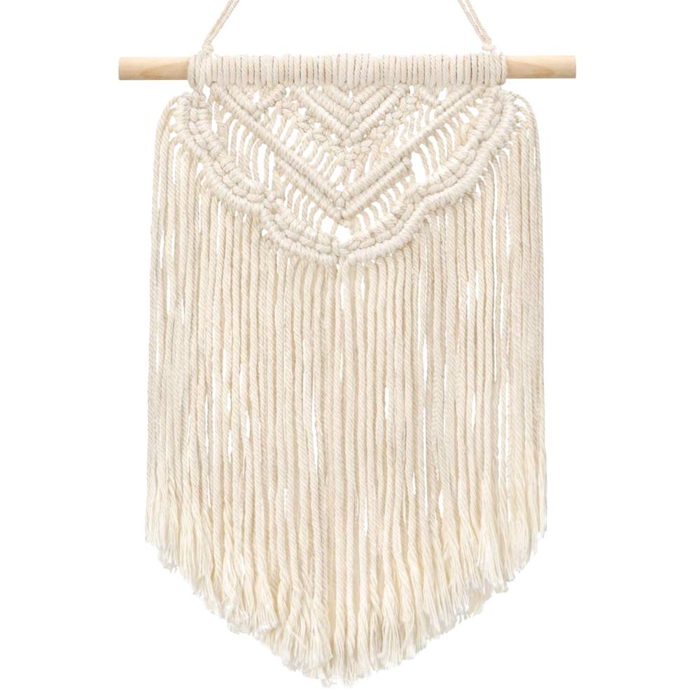 DEKORACJA ŚCIENNA BOHO MAKRAMA ECRU 322149