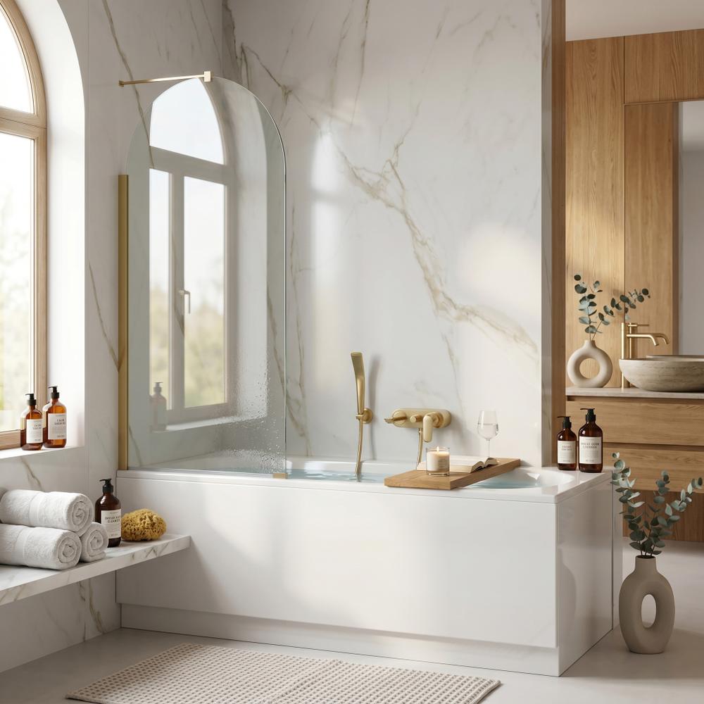 Bathtub screen Rea Travis Gold Brush 80