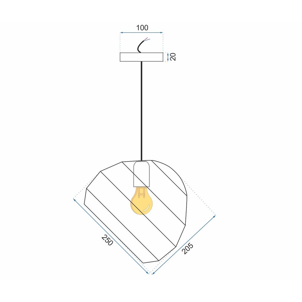 Hängelampe Kugel APP382-1CP