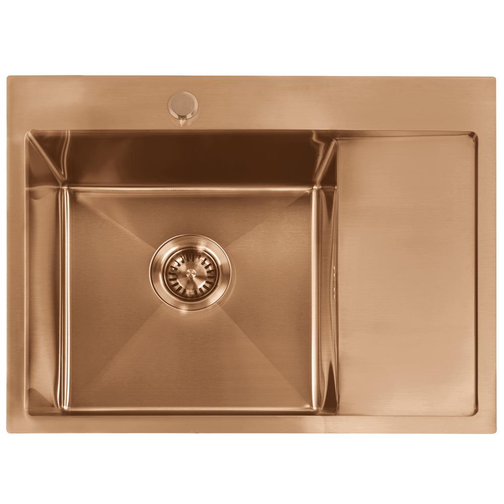 Évier en acier Fin BRUSH COPPER