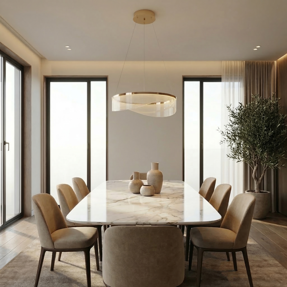 LAMPA SUFITOWA WISZĄCA G144-CP 40 ZŁOTA