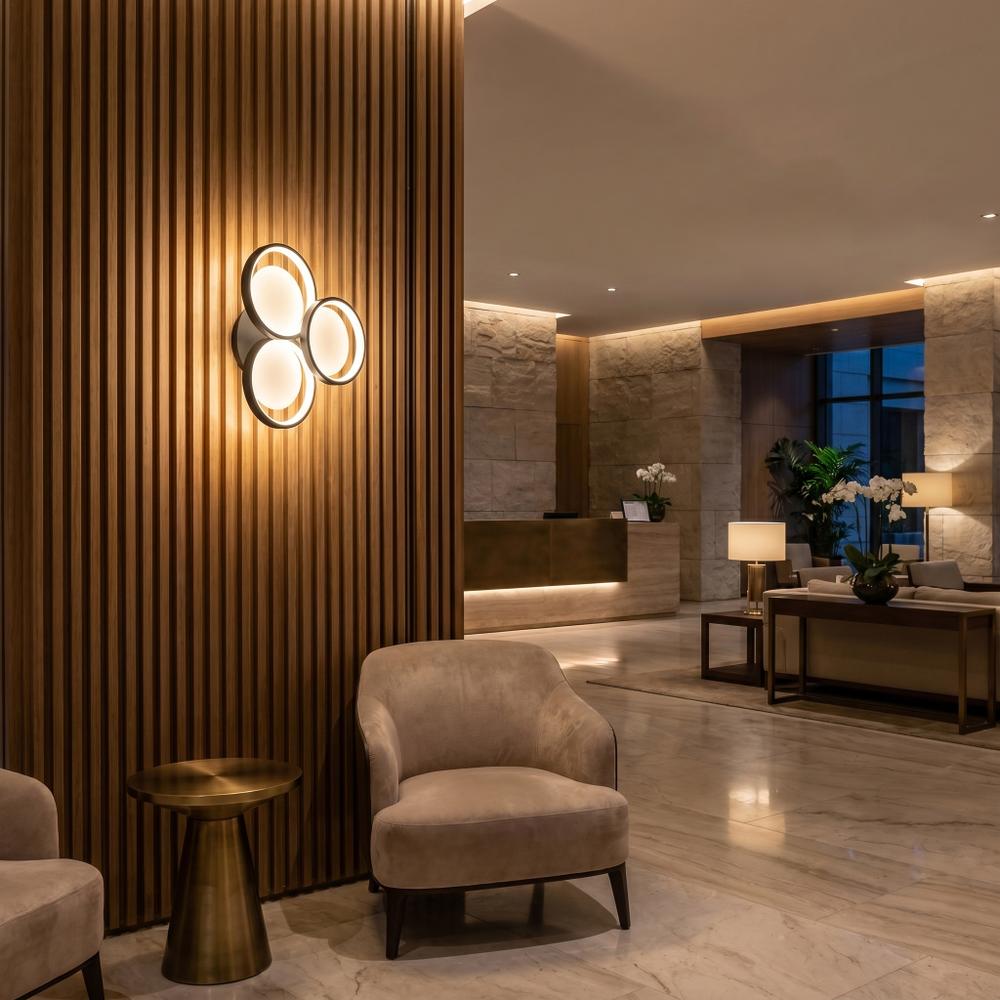 Lampa ścienna kinkiet LED APP1919-W Czarna