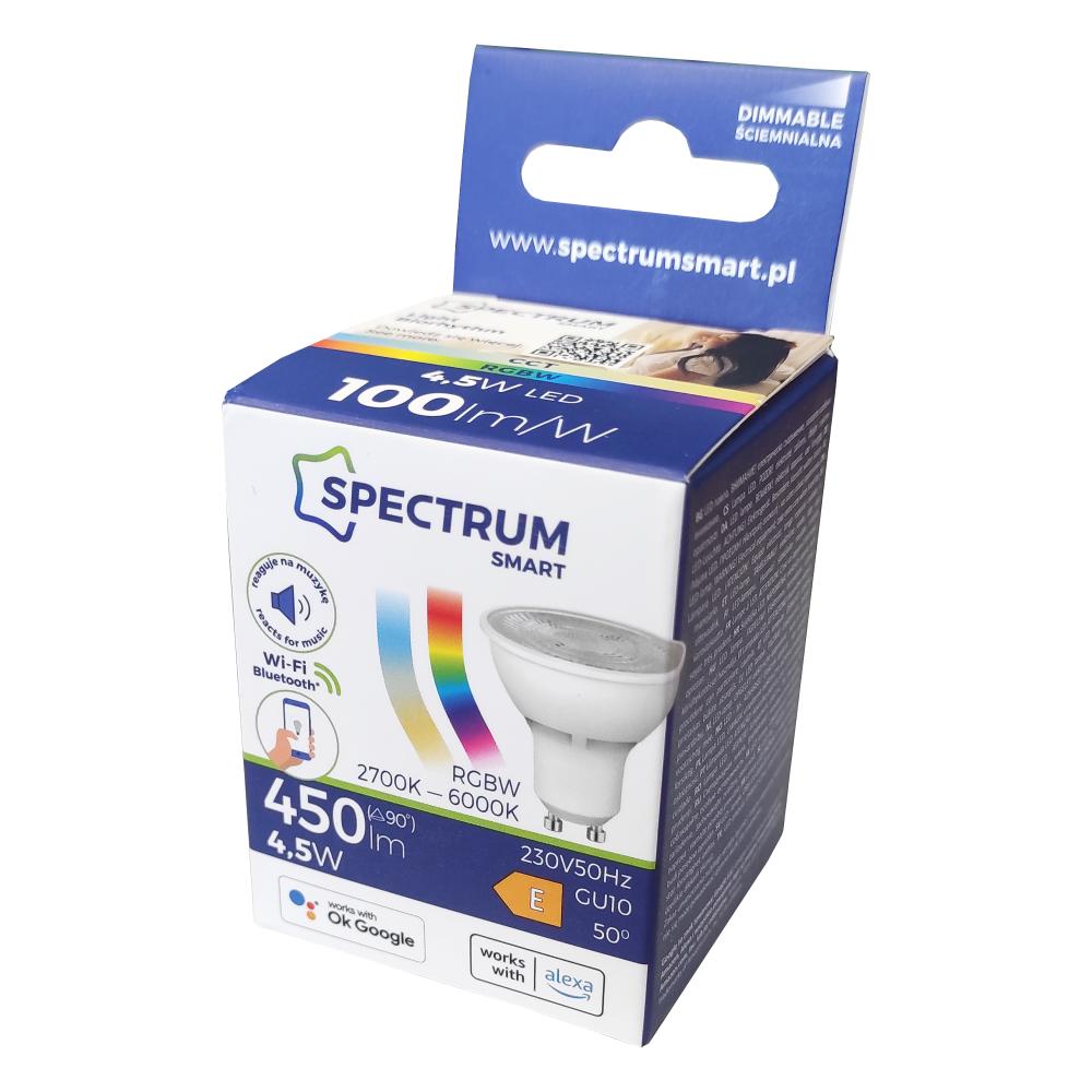 Glühbirne SMART LED 4,5W GU10 WIFI Colors RGB WOJ+16823