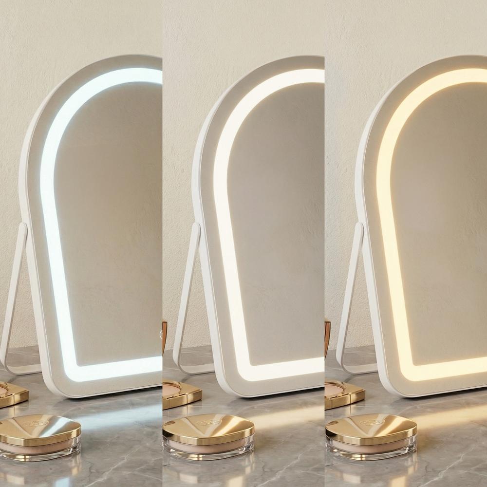 Oglindă LED GLAM White 40x45cm