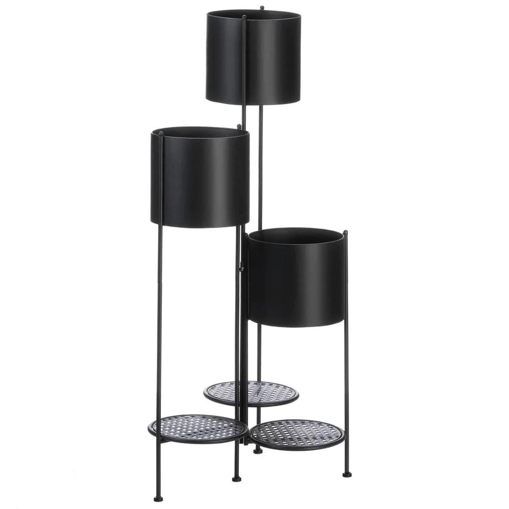 Kwietnik metalowy składany Czarny FH-3