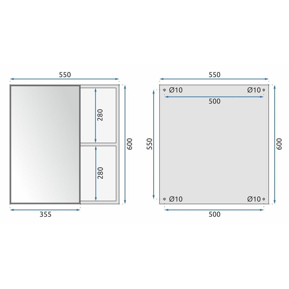 Set kupaonskog namještaja s umivaonikom Mario 60cm White
