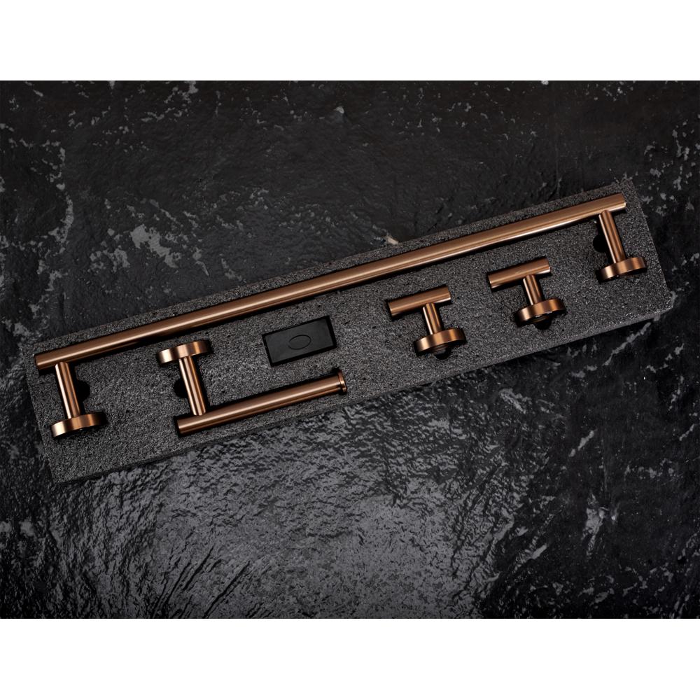 Kylpyhuonetarvikesetti  Ari Brush Copper 4 osaa