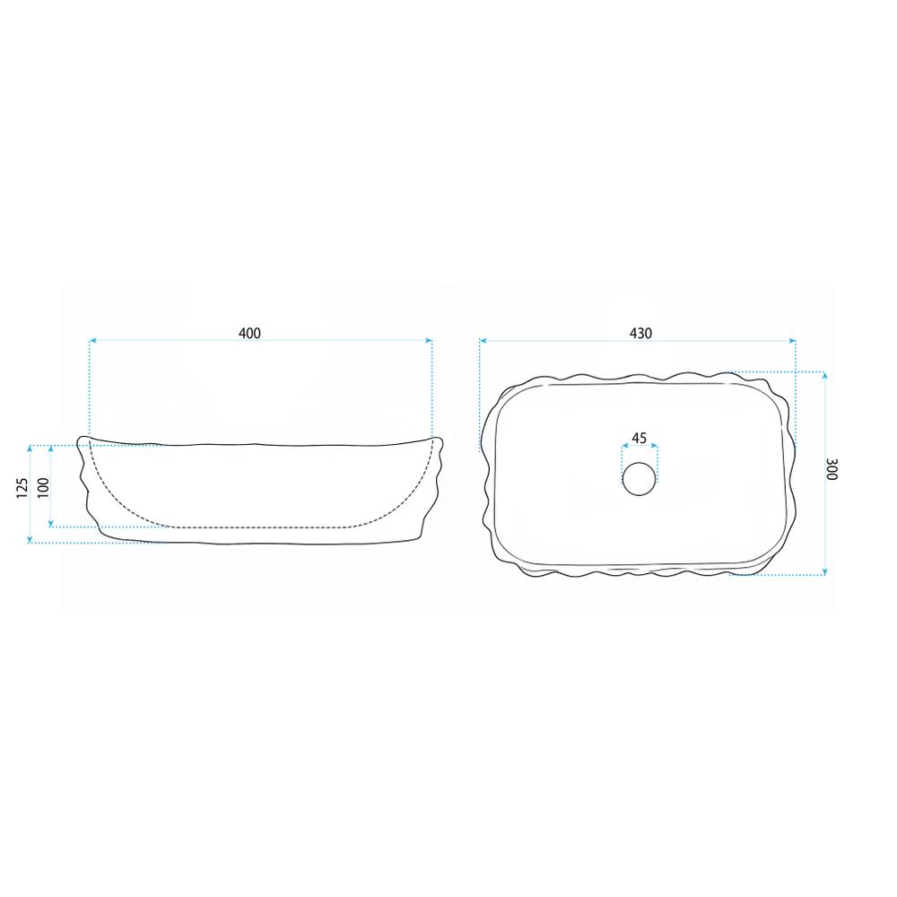 Vasque à poser Rea Zamia