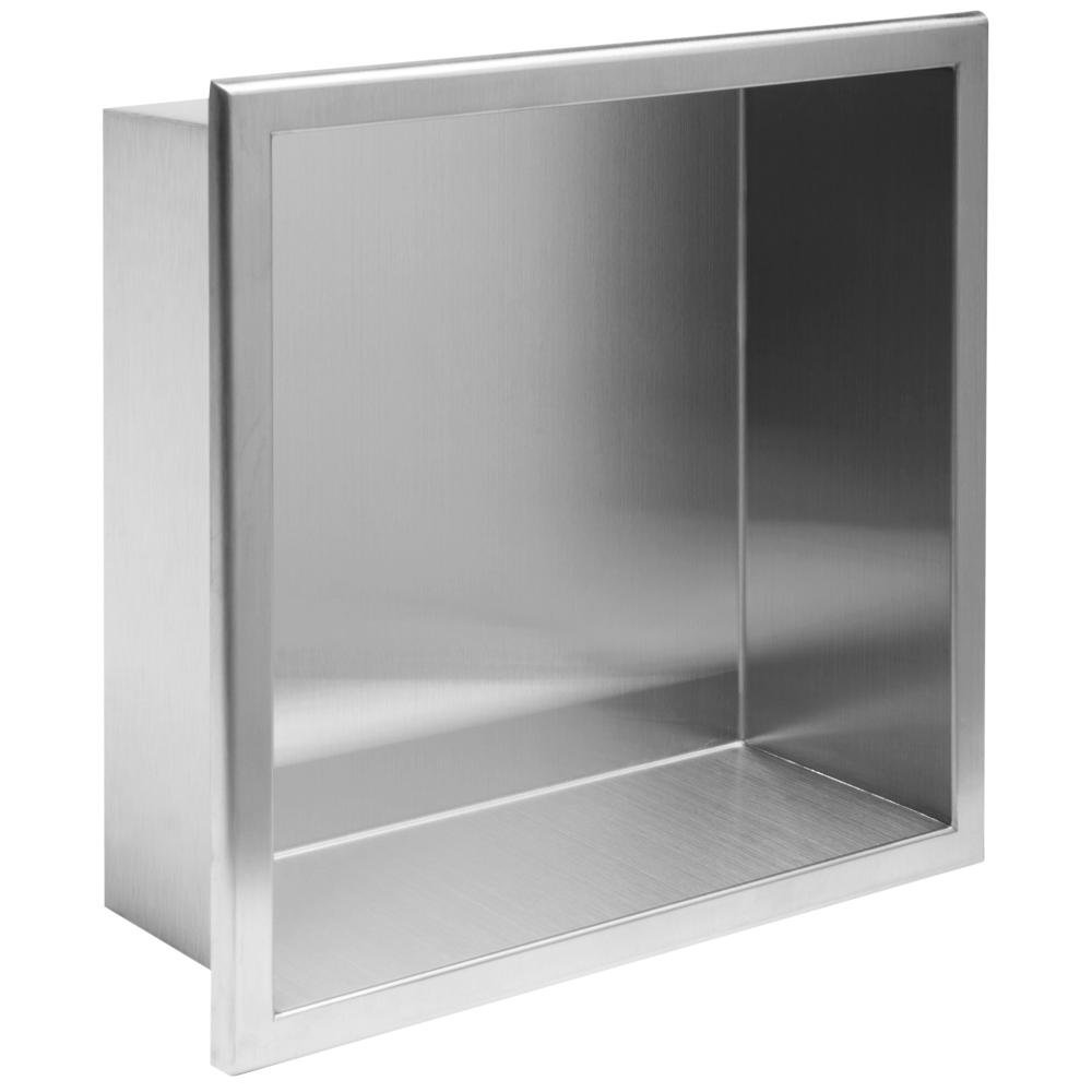 bathroom shelf 30x30 steel brush