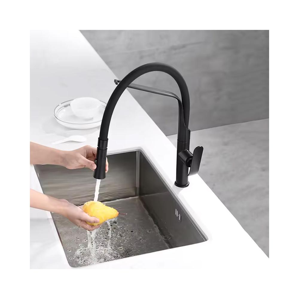 Robinet de cuisine Rea Castor Black Mat