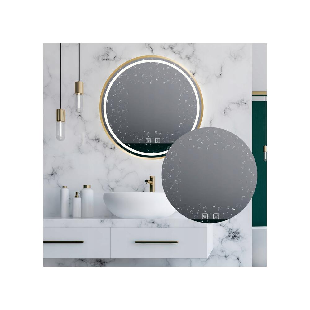 Mirror LED 60cm MMJ BRUSH GOLD