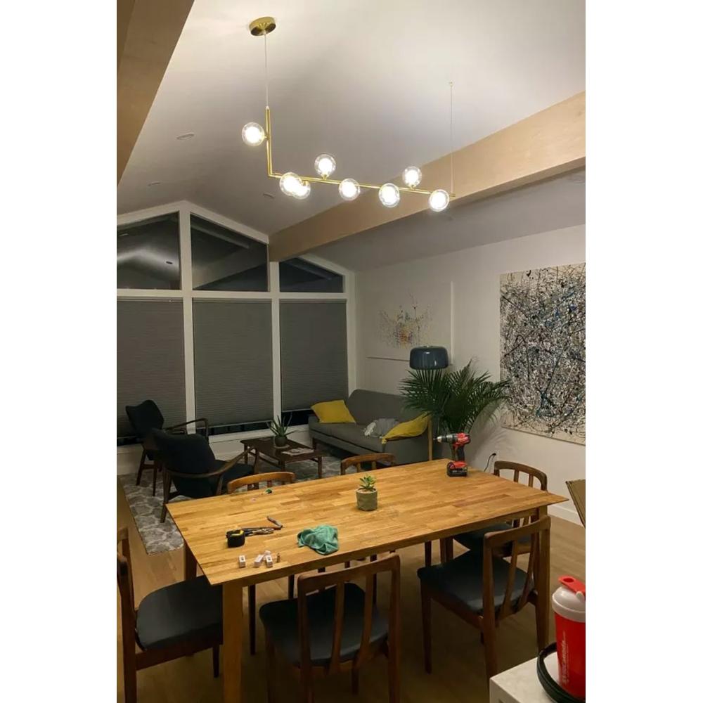 Deckenlampe Gold Glas Kugel 8 Stk. APP615-8CP