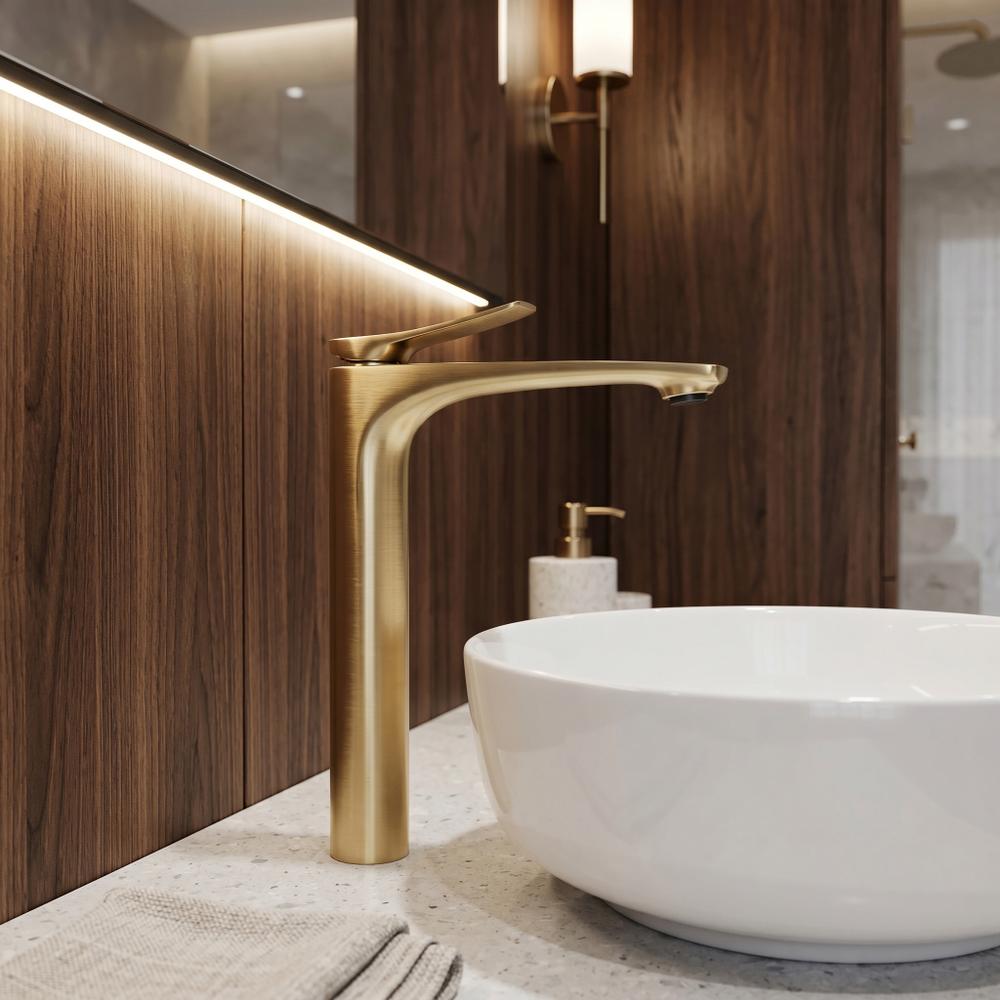 Waschbeckenarmatur PREMIUM Rea Vision Brush Gold High