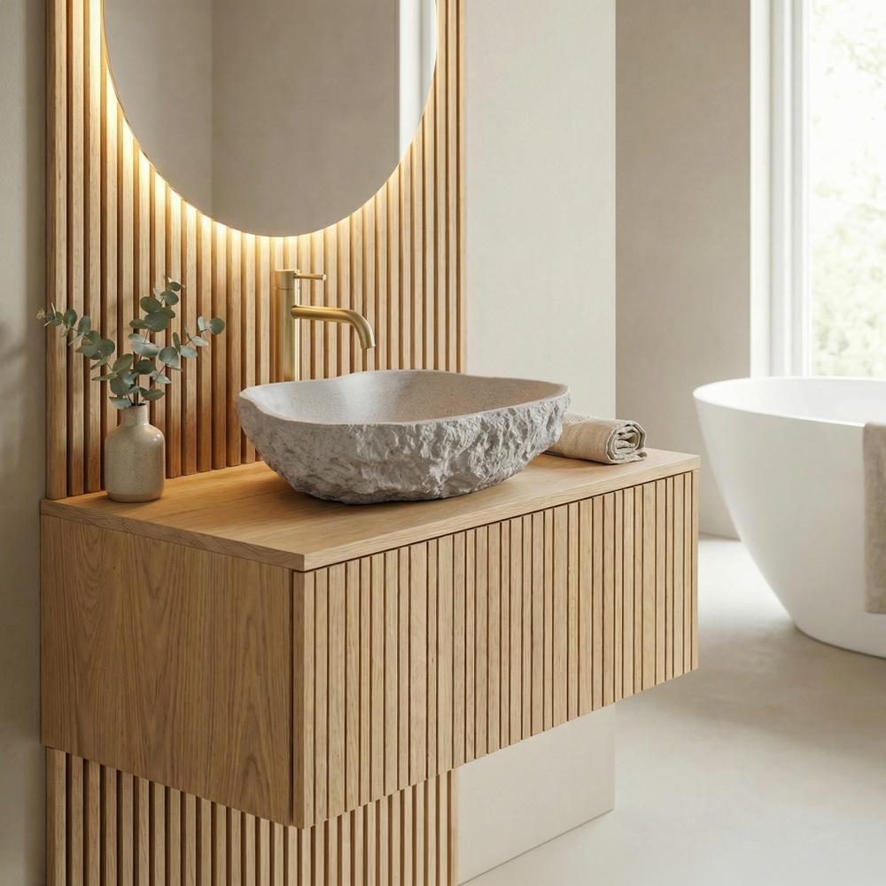 Nadgradni umivaonik Rea Isla Beige