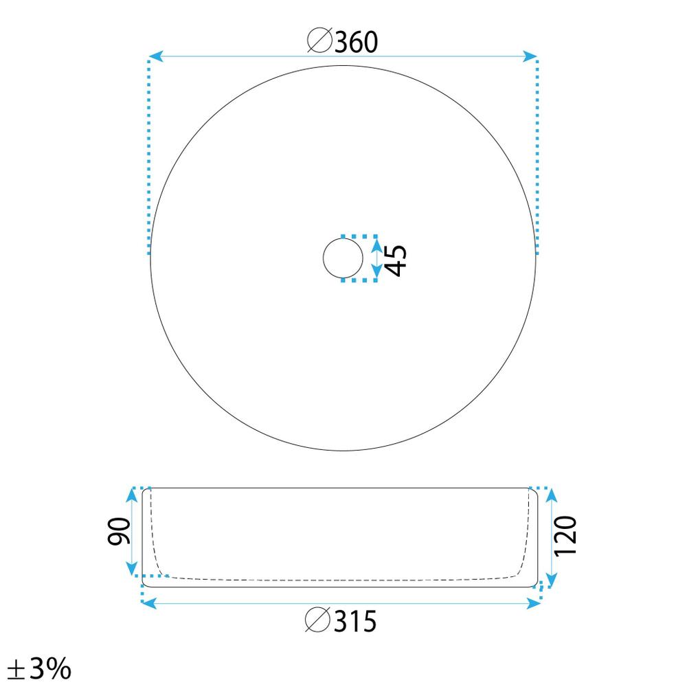 Nadgradni umivaonik Rea Stefania Fiori