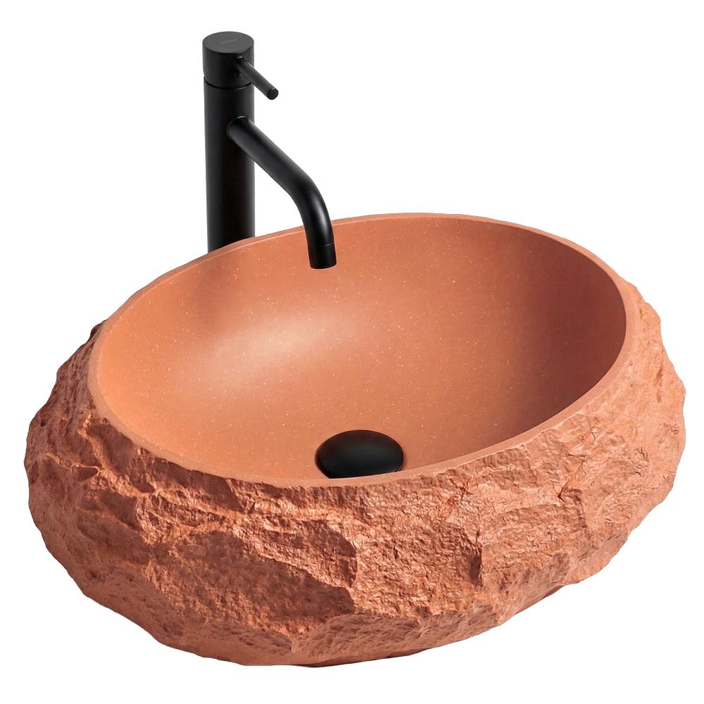 Countertop Basin Rea Mika Terracotta