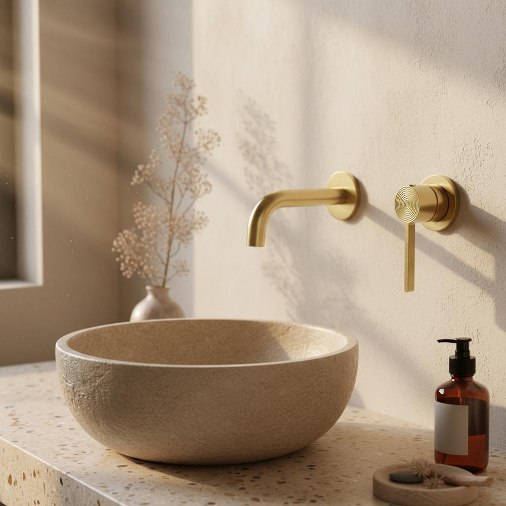 Wall Mounted faucet Rea Foster Brush Gold