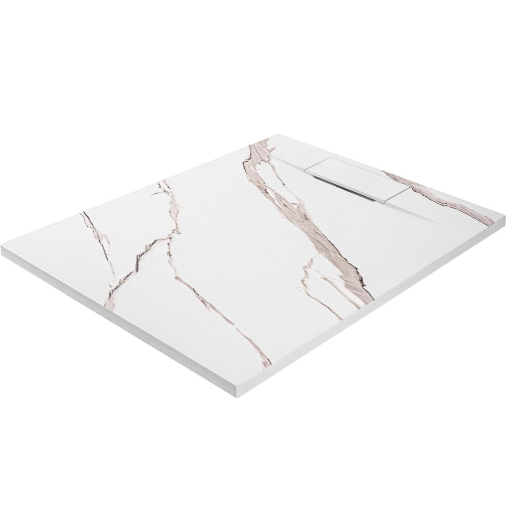 Piatto doccia Bazalt CARRARA WHITE 80x100