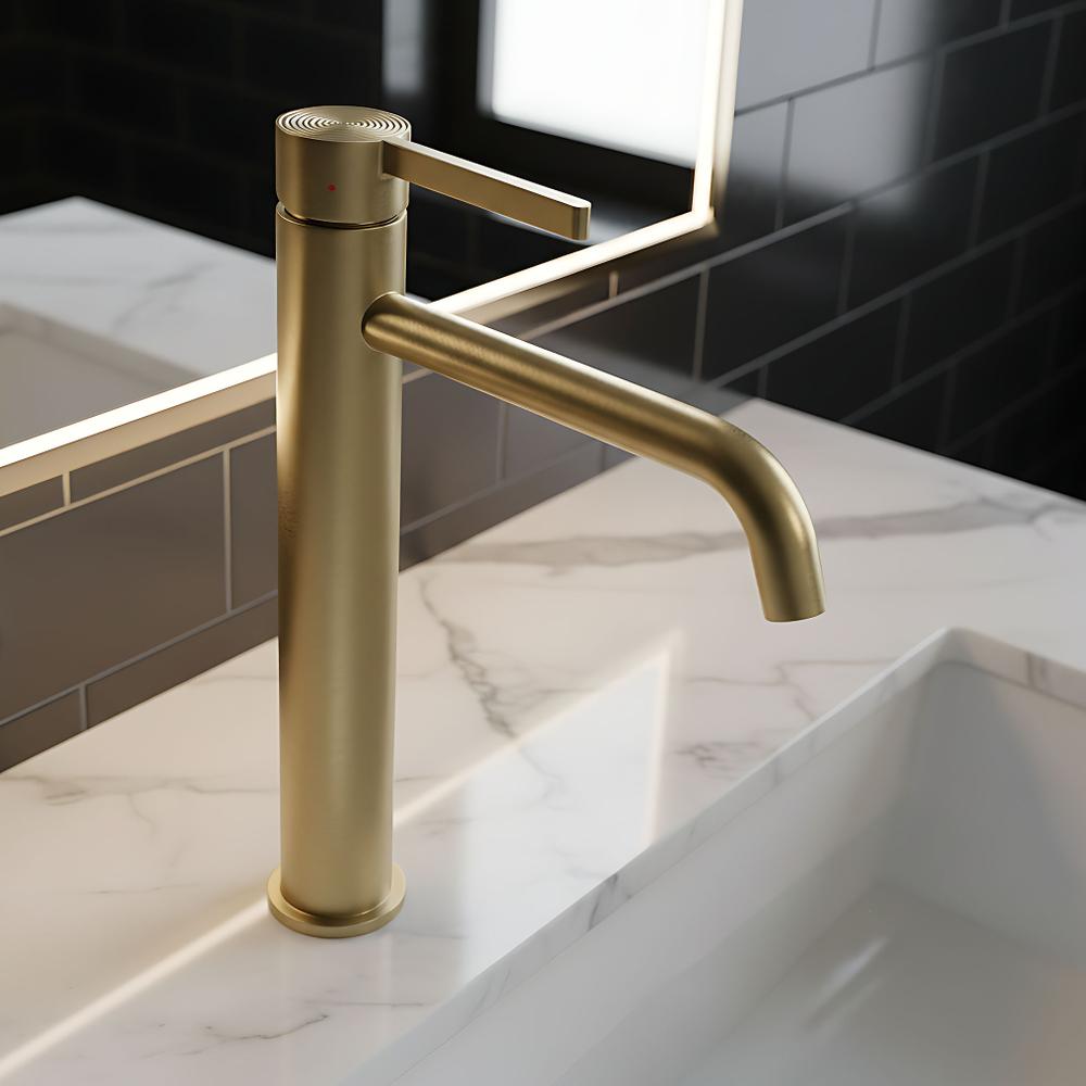 Bathroom faucet Rea Foster Brush Gold High