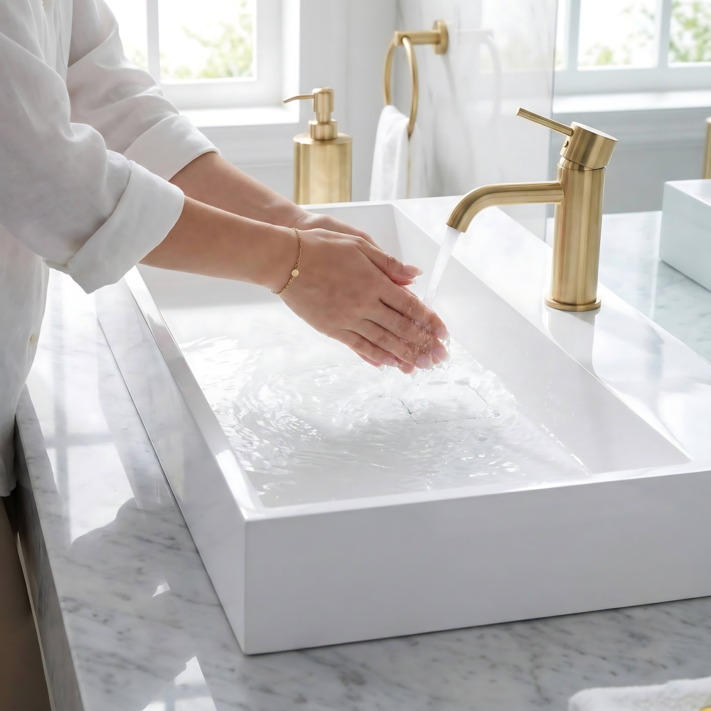 Умивальник конгломератний на стільницю Rea GOYA 100CM