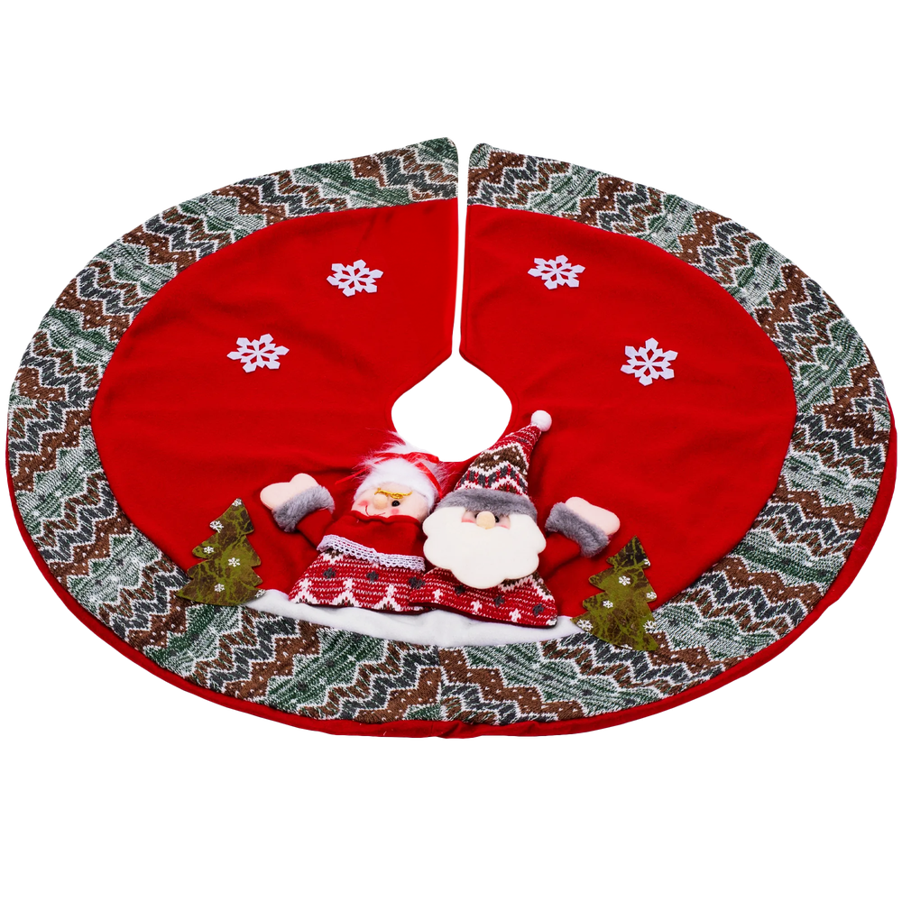 Mata pod choinkę czerwona YX22025 80 cm