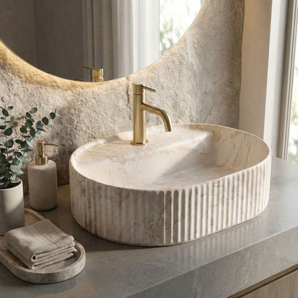 Umyvadlo na desku REA Marcela 50 Saturn