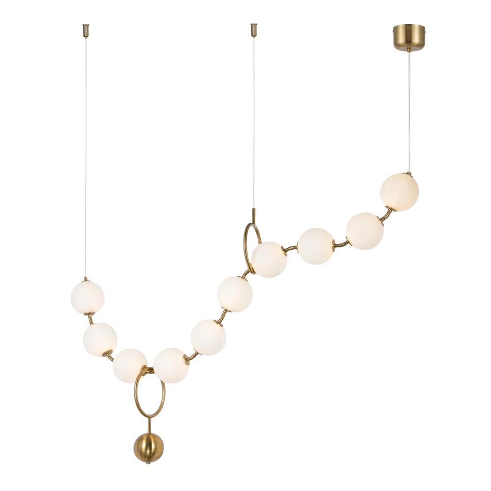 LAMPA SUFITOWA WISZĄCA LED APP1444-10CP Złota