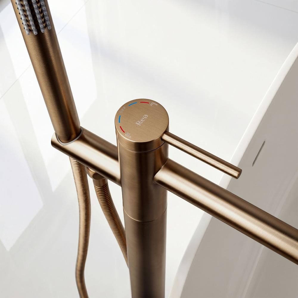 Baterie de podea Rea Clif Brush Copper