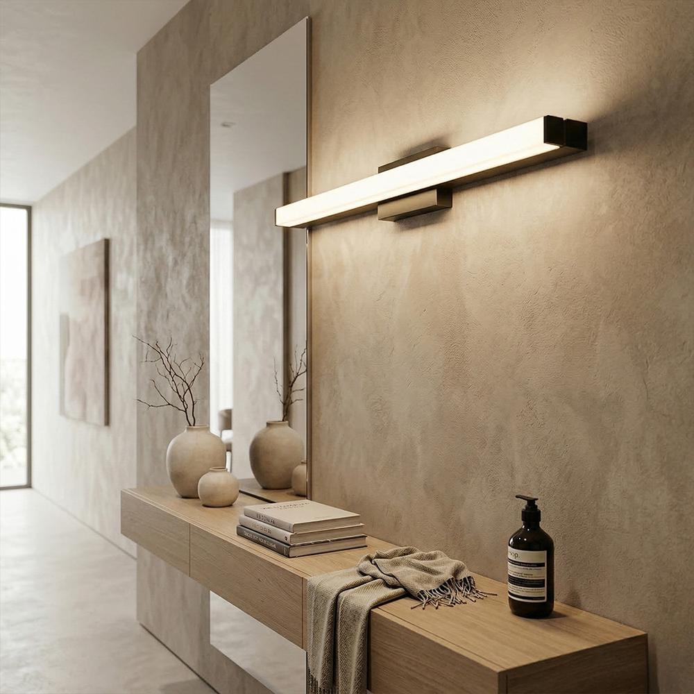 ΦΩΤΙΣΤΙΚΟ ΤΟΙΧΟΥ ΜΠΑΝΙΟΥ LED 80CM APP1856-1W BLACK