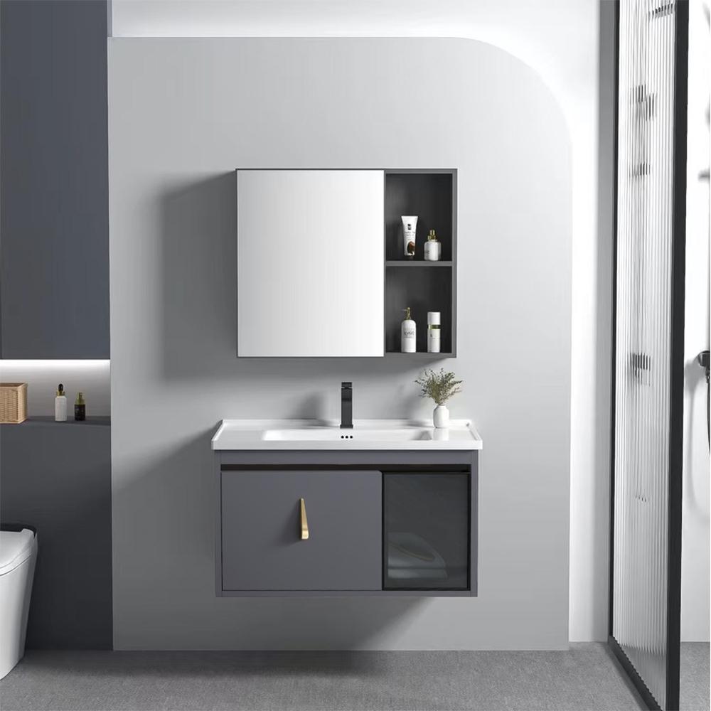 Conjunto de móveis de banheiro Paris 60cm Grey