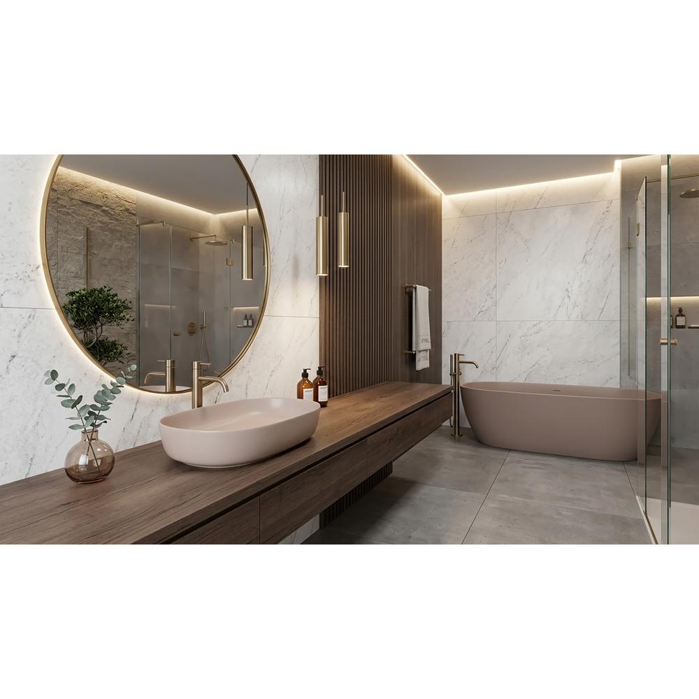 Umywalka nablatowa Rea CLEO 61 BEIGE MATT