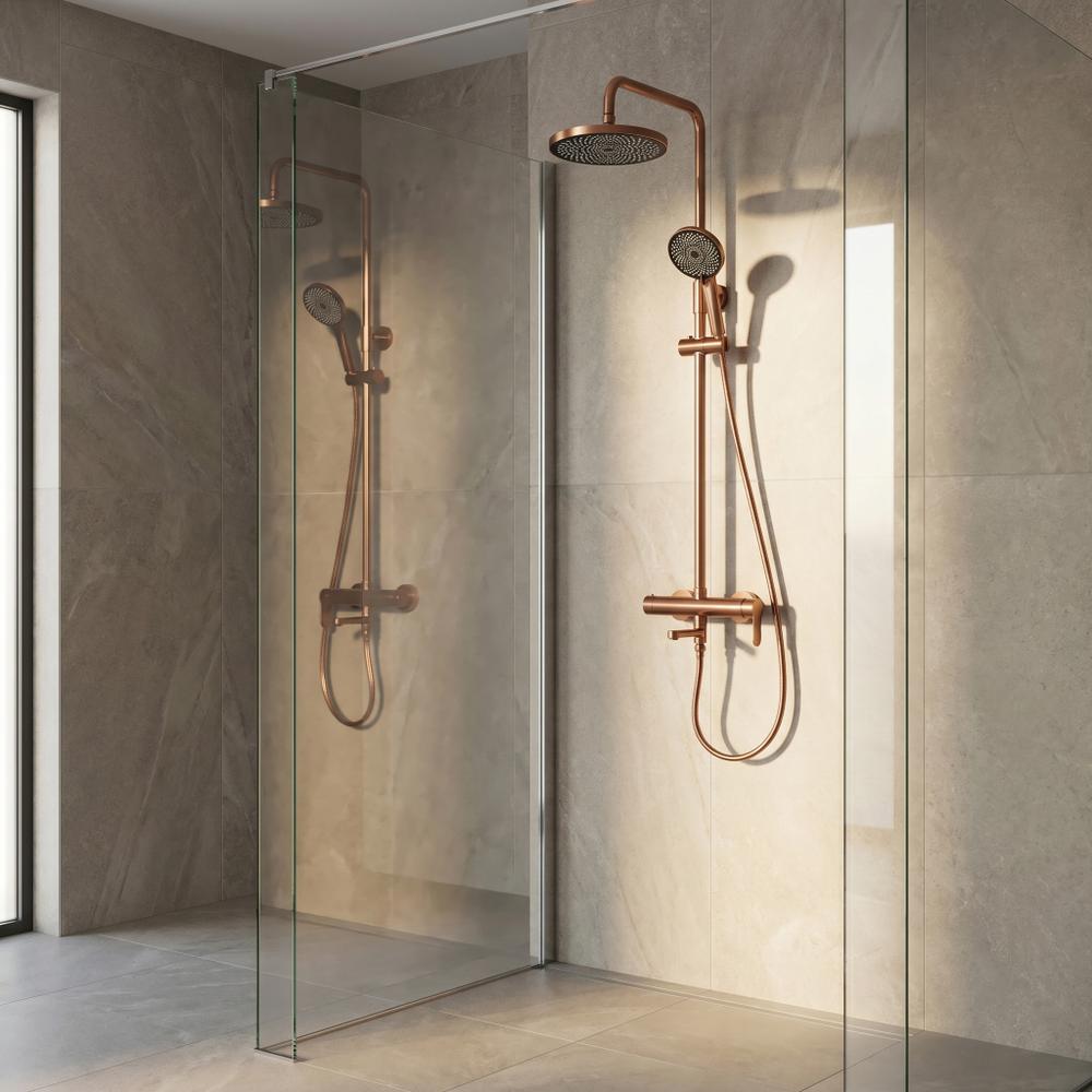 Set Doccia Rea Arcos brush copper