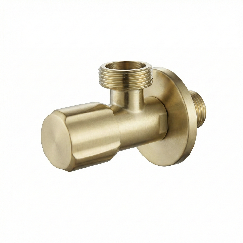 Zawór kątowy 02 1/2" x 3/4" Złoty szczotkowany