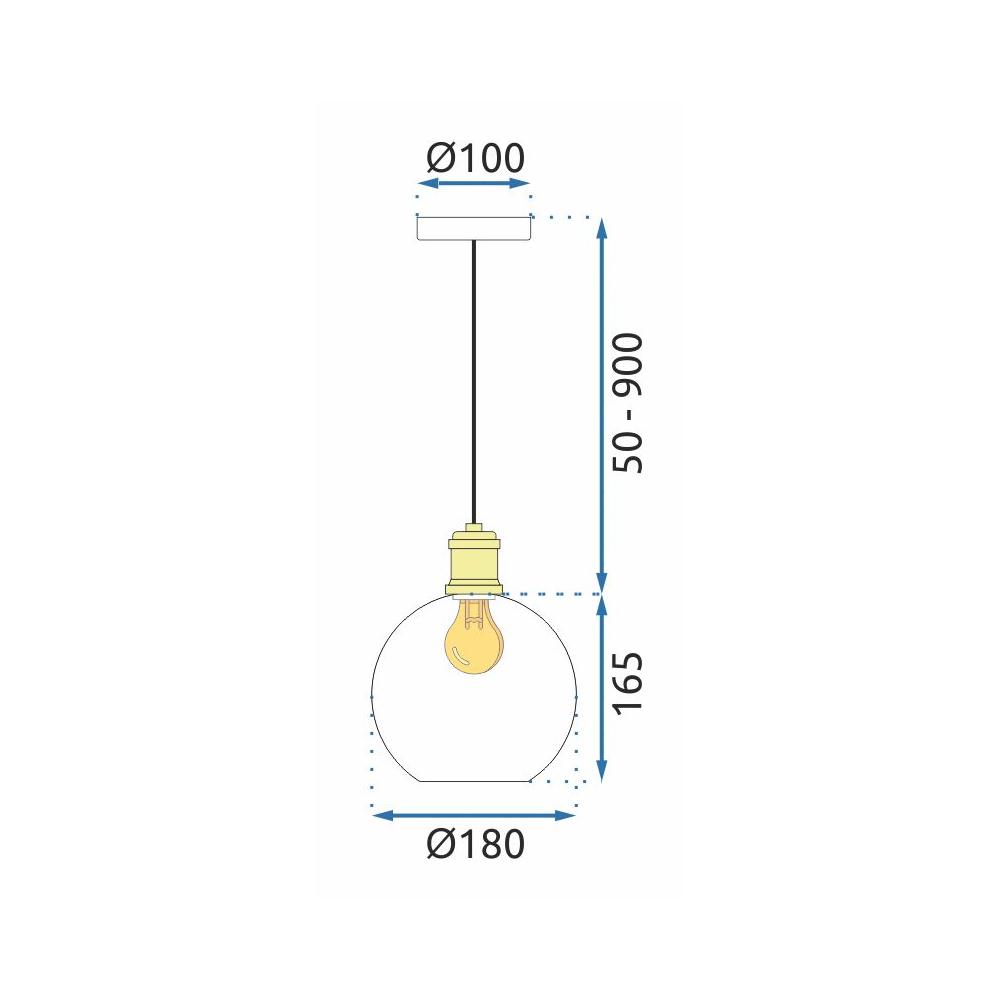 Deckenlampe APP1007-1CP WHITE O