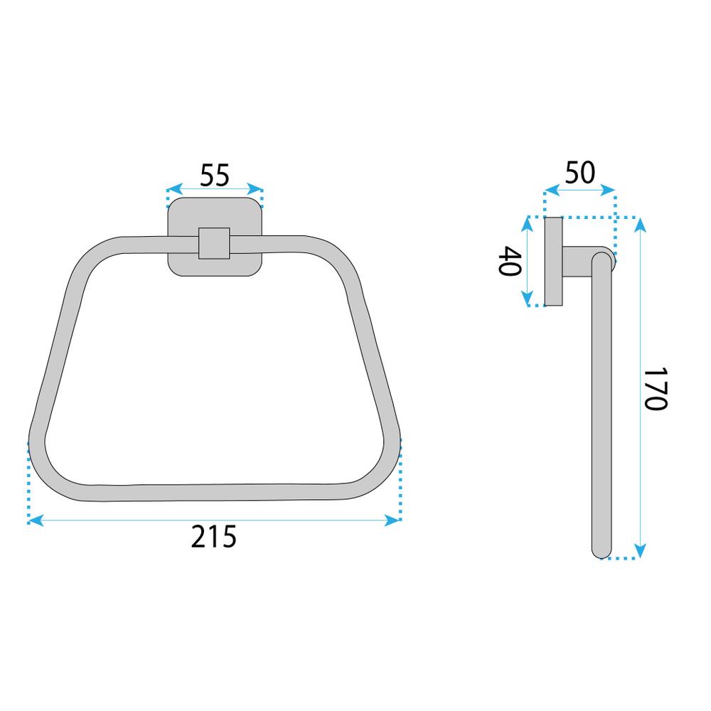 Bathroom hanger 5910 Nico Brush Nickel