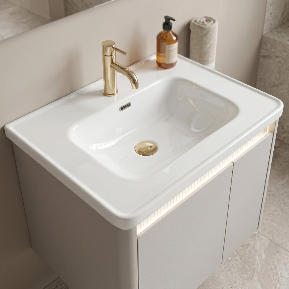 Zestaw mebli łazienkowych z Umywalką DE07-60 Beige 60CM