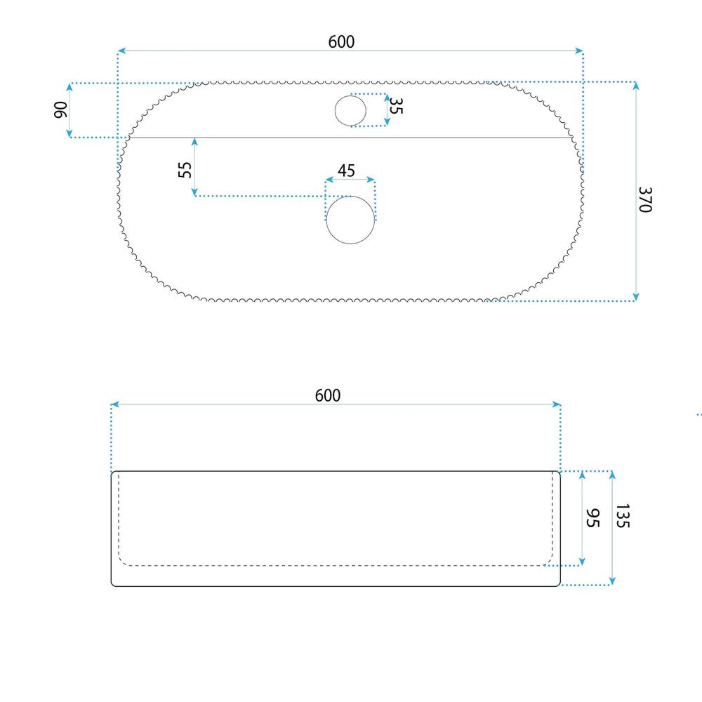 Umivalnik na podstavku Rea Marcela 60 Kallisto