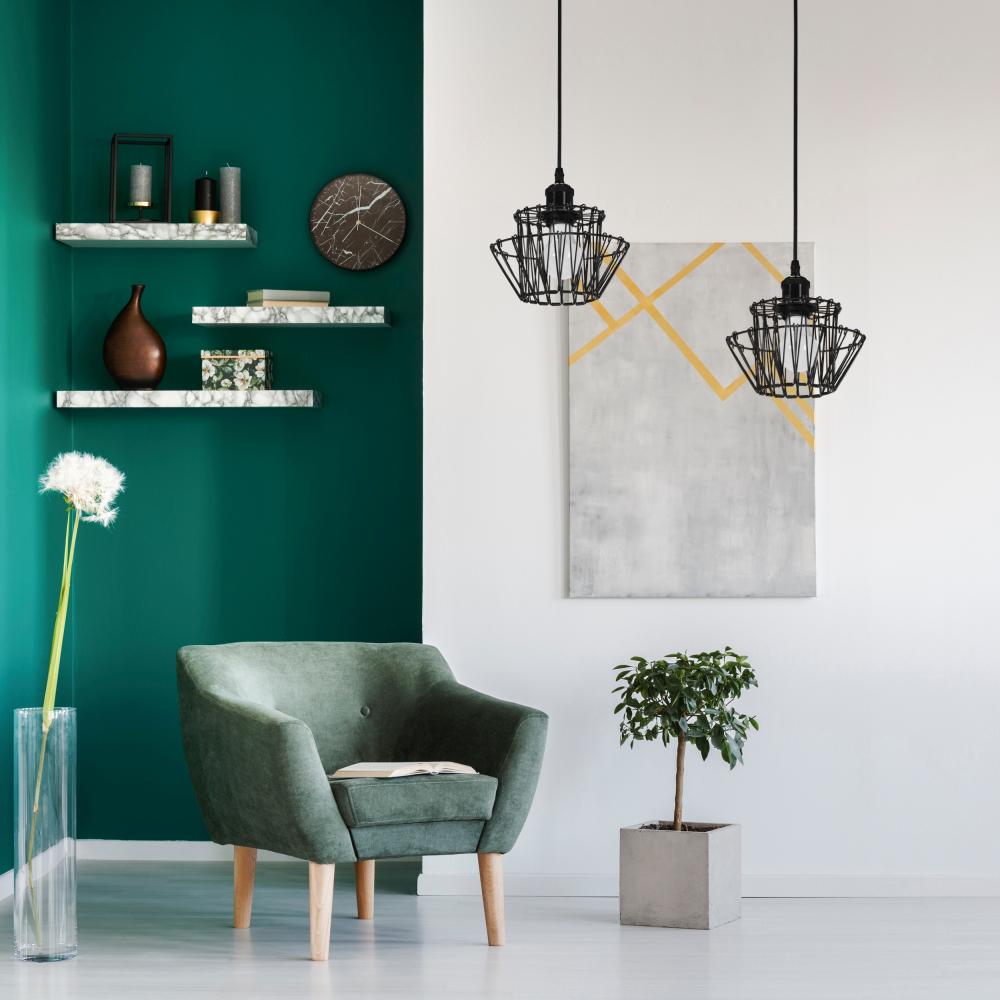 Deckenlampe APP941-1CP Set Black 36cm