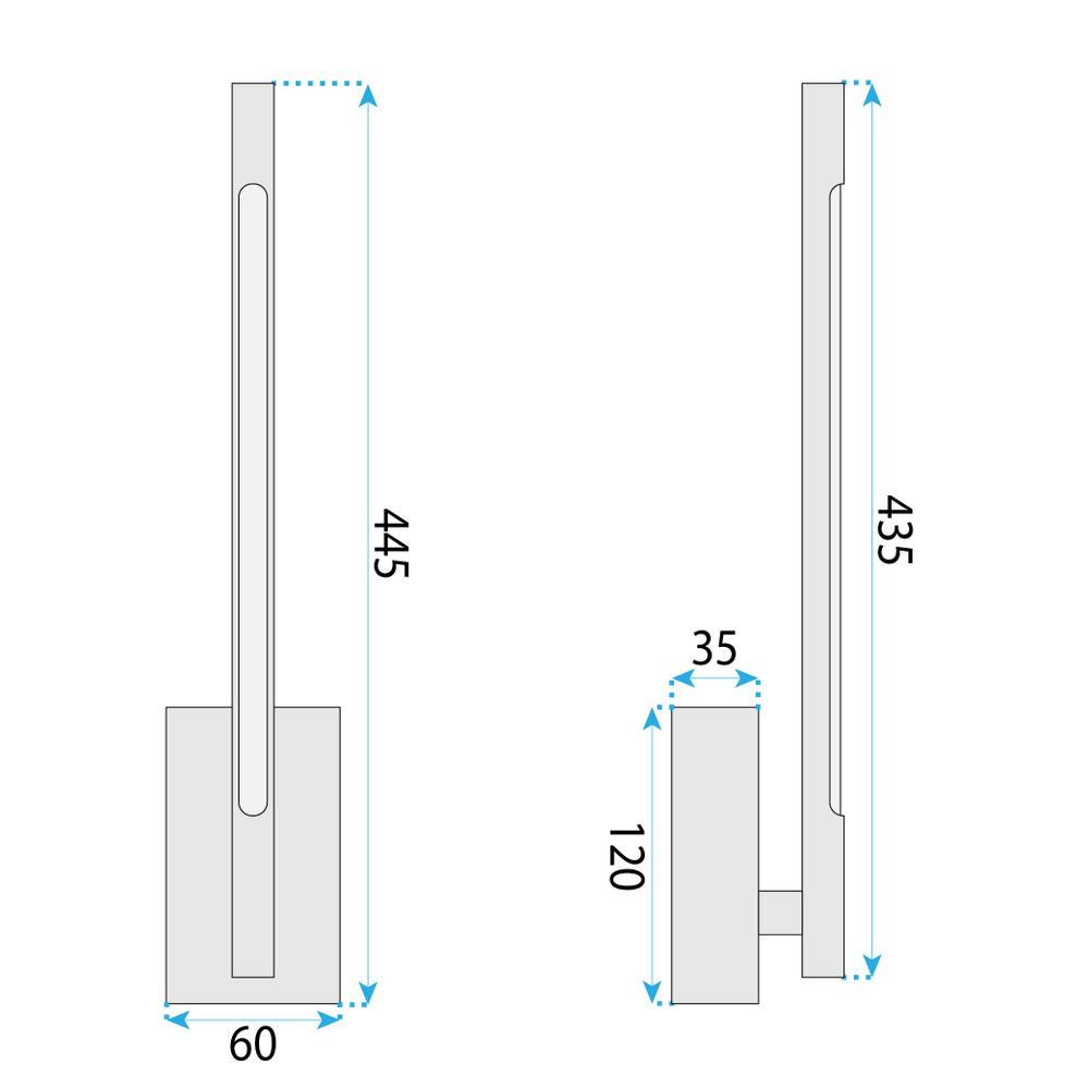 Wandlampe LED APP1799-W Gold