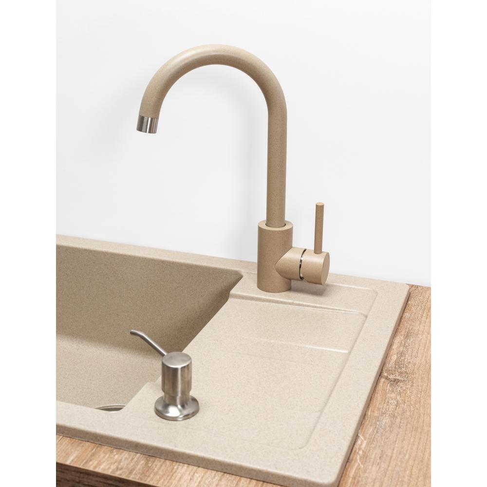 Granito kriauklė Nils Smėlio spalvos 5in1